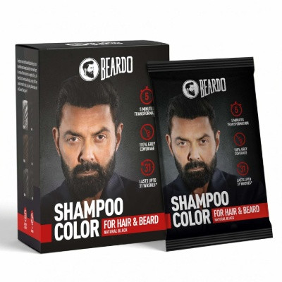BEARDO SHAMPOO COLOUR NATURAL BLACK 20ML