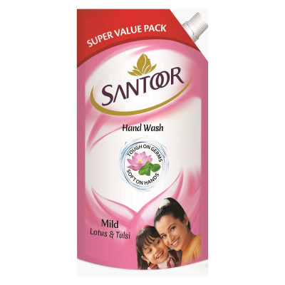 SANTOOR HANDWASH MILD LOTUS & TULSI 750ML