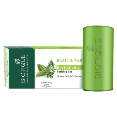 BIOTIQUE BASIL& PARSLEY BATHING BAR 150G