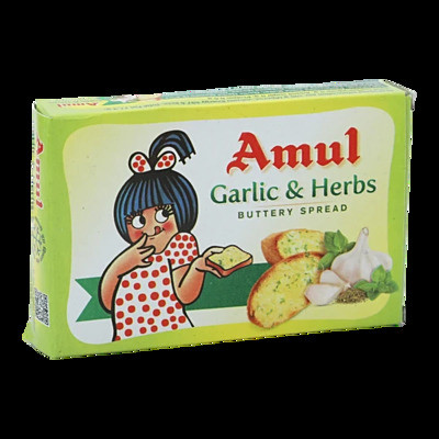 AMUL GARLIC & HERBS BUTTERY SPREAD 100GM