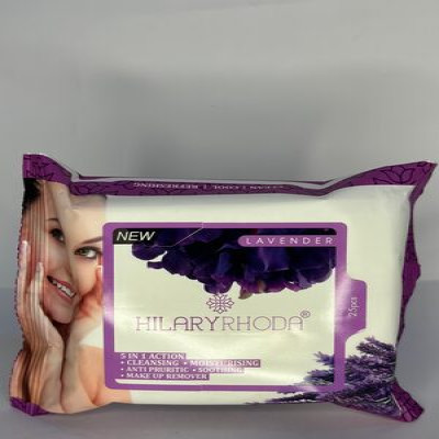 HILARY RHODA LAVENDER WIPES 25PCS
