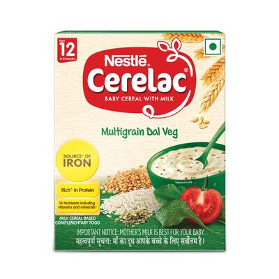NESTLE CERELAC MULTIGRAIN DAL VEG 300G 12-24 MONTH