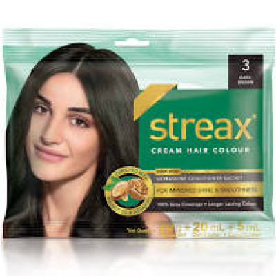 STREAX SHAMPOO HAIR COLOUR 3 DARK BROWN RS-25
