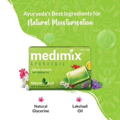 MEDIMIX NATURAL GLYCERINE SOAP SET 4*100G