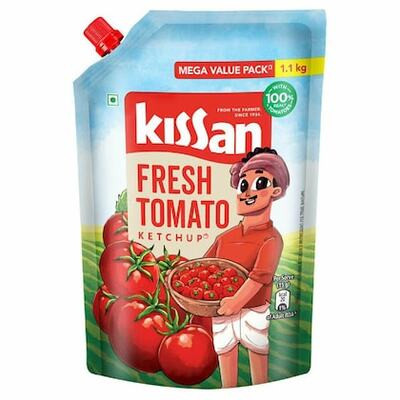 KISSAN FRESH TOMATO KETCHUP MEGA VALUE PACK  1.1KG