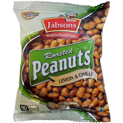 JOBSONS ROASTED PEANUTS LEMON & CHILLI 140G