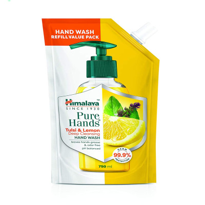 HIMALAYA PURE HANDS TULSI & LEMON HAND WASH 750ML