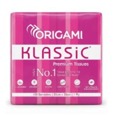 ORIGAMI KLASSIC PREMIUM TISSUES 27CM*27CM 1 PLY