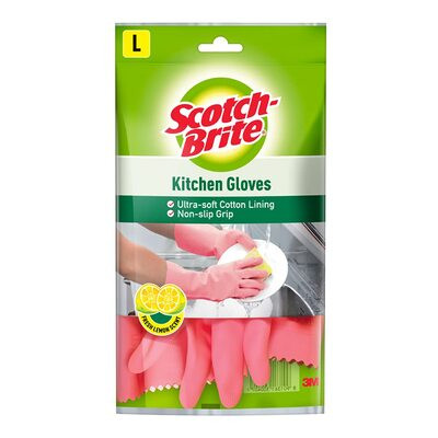 SCOTCH BRITE KITCHEN GLOVES LARGE