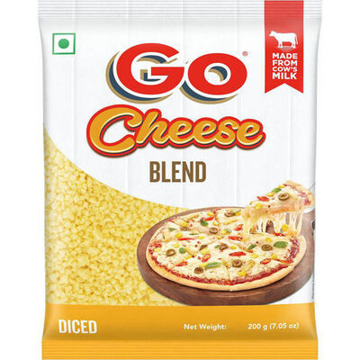 GO CHEESE PIZZA BLEND MOZZARELLA + CHEDDAR 200G