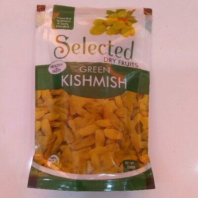 SELECTED GREEN KISHMISH 250G