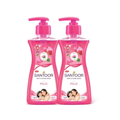 SANTOOR GENTLE HANDWASH FRESH 200ML+200ML