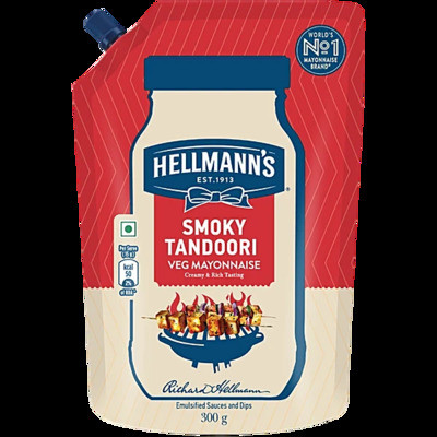 HELLMANNS SMOKY TANDOORI VEG MAYONAISE 300G