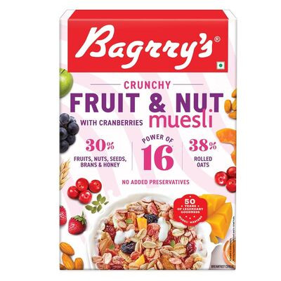 BAGRRYS CRUNCHY FRUIT & NUT MUSELI 400G