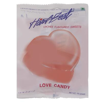 HEARTBEAT LYCHEE FLAVOURED SWEETS 150G