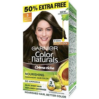 GARNIER COLOR NATURALS 3 DARKEST BROWN 30G