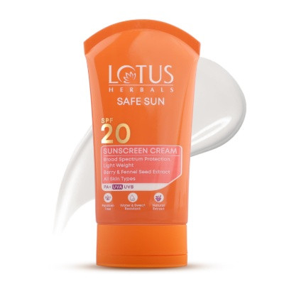 LOTUS SAFE SUN SPF 20 SUNSCREEN CREAM 50G