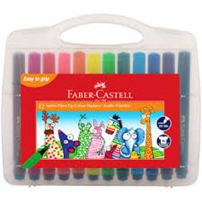 FABER CASTELL 12 COLOUR MARKERS