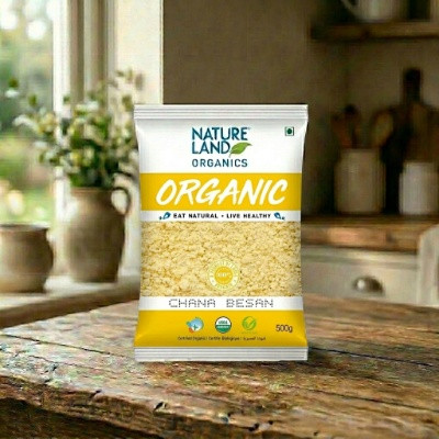 NATURE LAND ORGANIC CHANA BESAN 500G