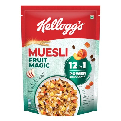 KELLOGGS MUESLI 22% FRUIT MAGIC 4 GRAINS 500GM
