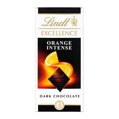 LINDT INTENSE ORANGE DARK CHOCOLATE 100G