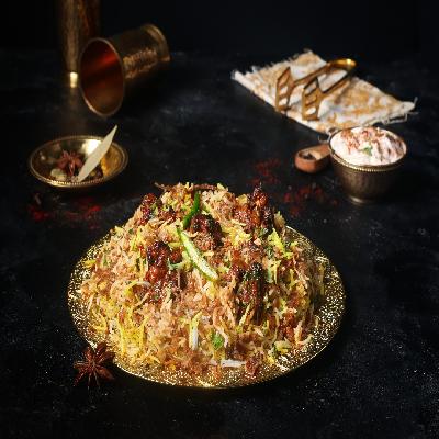 Lazeez Bhuna Chicken Biryani [With Bone, Serves 2]