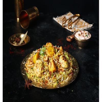 Egg and Potato Biryani [Serves 2]