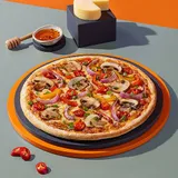 Amalfi Sun Kissed Pizza.