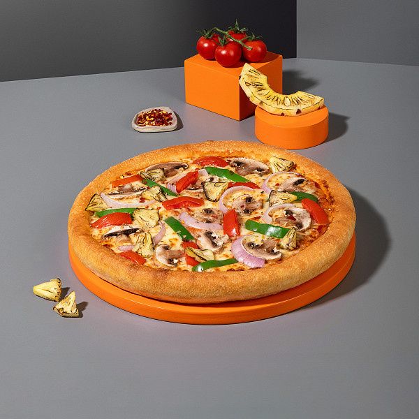 Authentic Veg Pan Pizza