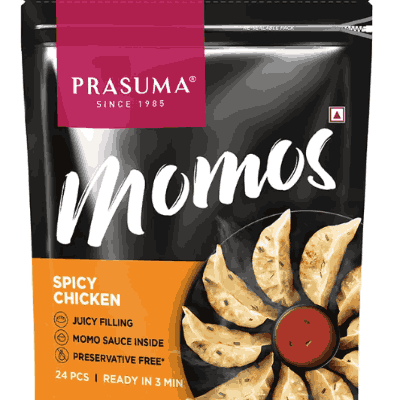 Prasuma Spicy Chicken Momos (24pcs)