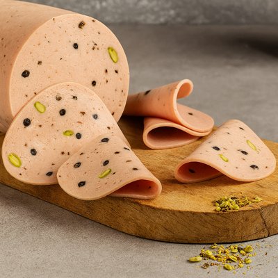 Premium Chicken Pistachio & Black Pepper Mortadella-250gm