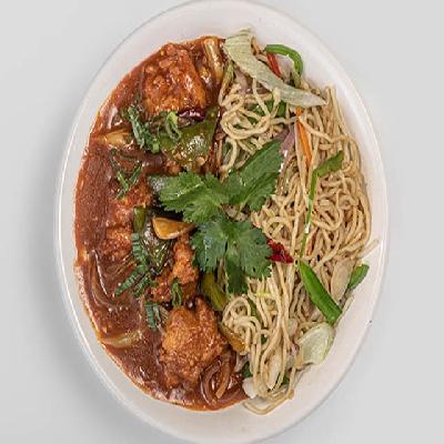 Noodles+Hot Garlic Chicken Bowl