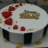 Heart Theme Birthday Cake