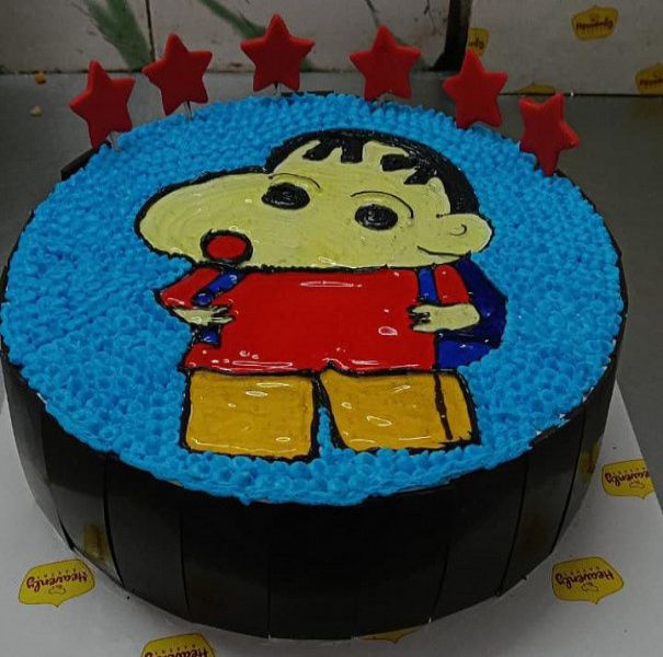 Shinchan Cartoon Theme Cake