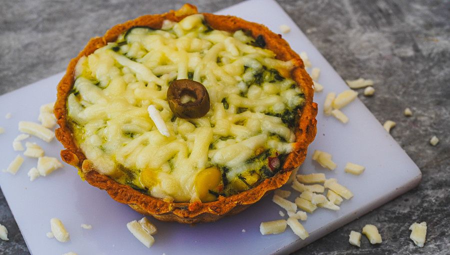 Spinach & Corn Quiche