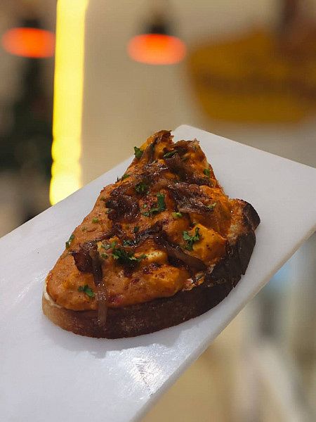 Sourdough Schezwan Panner Toast