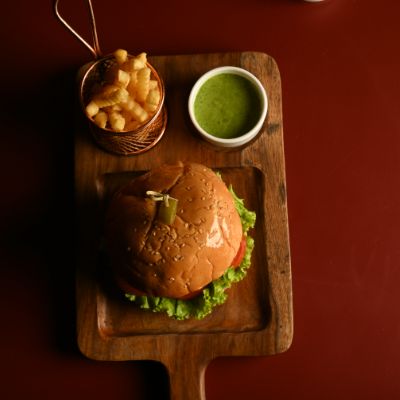 Crispy Aloo Cheese Burger