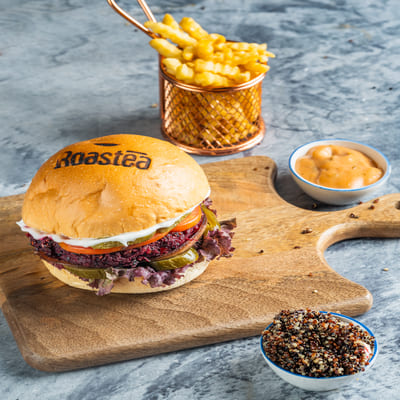 Grilled Beetroot Quinoa Burger