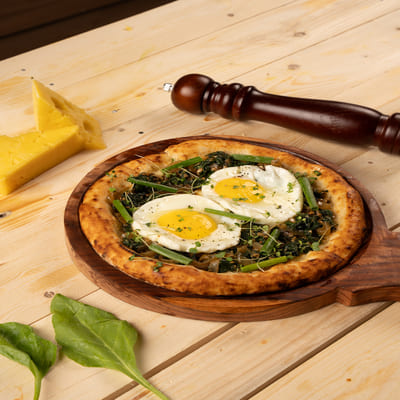 Sunny Side Up Pizza