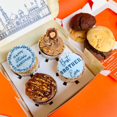 Rakhi Gourmet Hamper [Eggless Cakes]