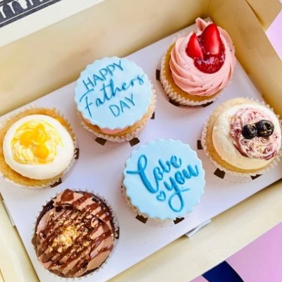 Thank you Dad Cupcake Combo  [Eggless Cakes]