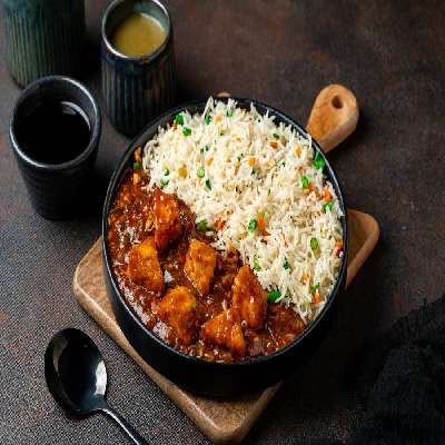 Fried Rice + Chilli Paneer Gravy