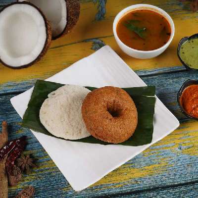 Idli + Medu Vada + Rava Idli