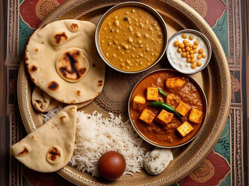 Dal Makhani And Paneer Butter Masala Thali