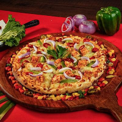 Exotic Triple Topping Pizza new