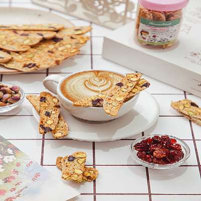 Cranberry Pistachio And Orange Biscotti