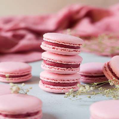 Ruby Chocolate Macarons (Box Of 2)