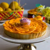 Fresh Mango Chocolate Tart 8 Inch