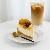 Apple Crumble Baked Cheesecake Pastry Slice