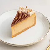Salted Caramel Baked Cheesecake Slice